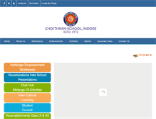 Tablet Screenshot of choithramschool.com